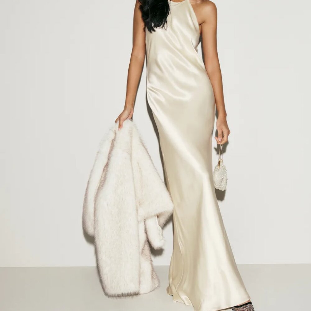 NWT Reformation Jeany Silk Dress size M